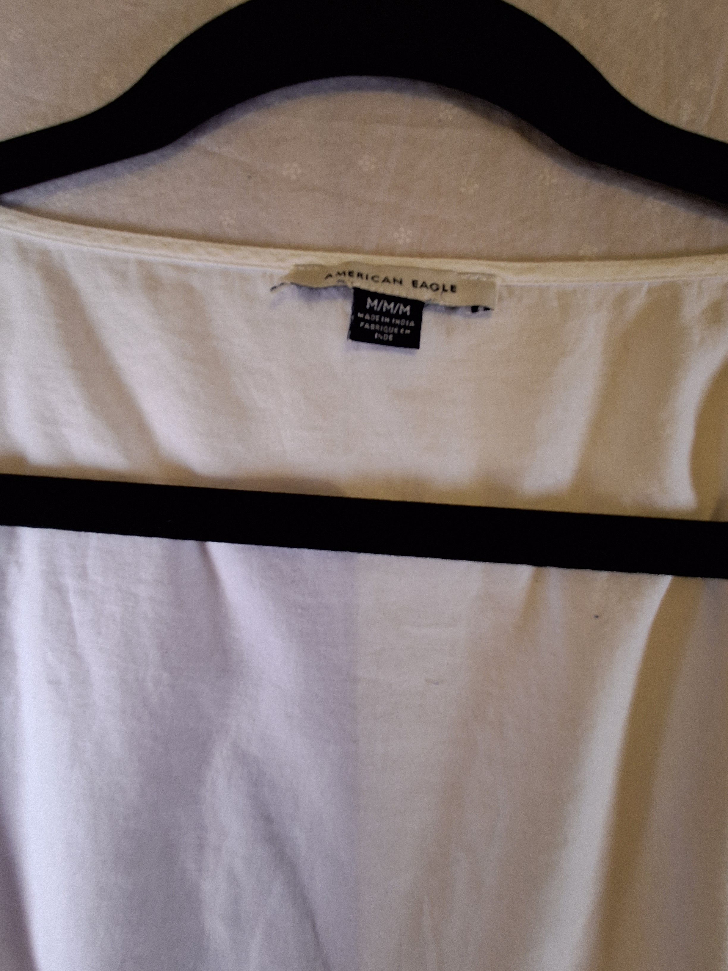 American Eagle White Crew Neck